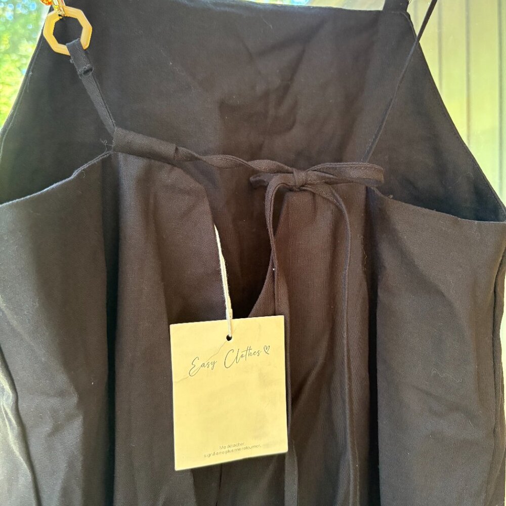 Easy Clothes Black Linen Dress - Picture 4 of 5